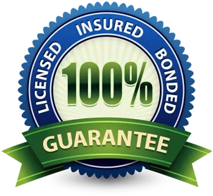 Licensed, insured and bonded — 100% guarantee